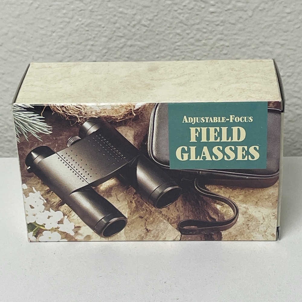 Vintage Reader's Digest Adjustable Focus Field Glasses Binoculars NIB Promo Gift